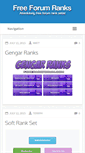 Mobile Screenshot of freeforumranks.com